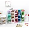 Storage Box Desktop Storage Tube Four Grid Oblique Pen Holder Makeup Brush Lipstick Storage Box