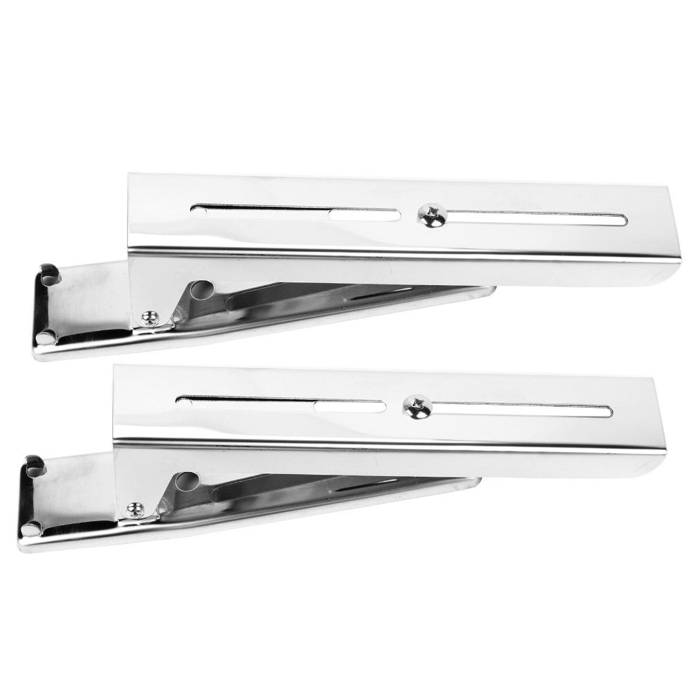 2PCS Stainless Steel Microwave Oven Bracket Load 55 Lb Oven Shelf Foldable Shelf Wall Mounted