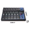 7 Channel Bluetooth Portable Audio Mixer w/USB DJ Sound Mixing Console MP3 Jack Karaoke Amplifier Karaoke KTV Match 33x23x4cm