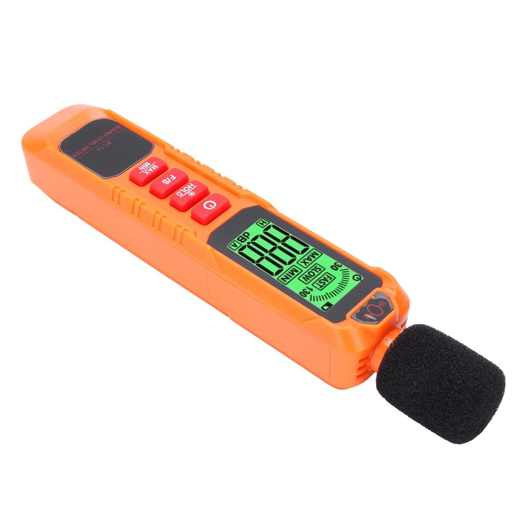 Sound Level Meter with A Weighting Backlight Screen Portable Noise Decibel Tester for Home