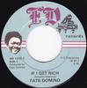 7-дюймовая пластинка FATS DOMINO - If I Get Rich  WB1200 FD Records 1980 UK Рок Б/У