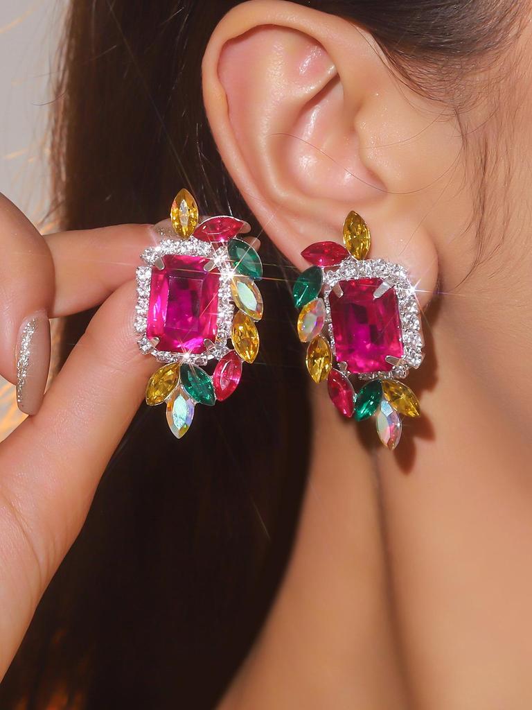 Роскошные клипсы-кисточки со стразами для женщин - Свадебные аксессуары