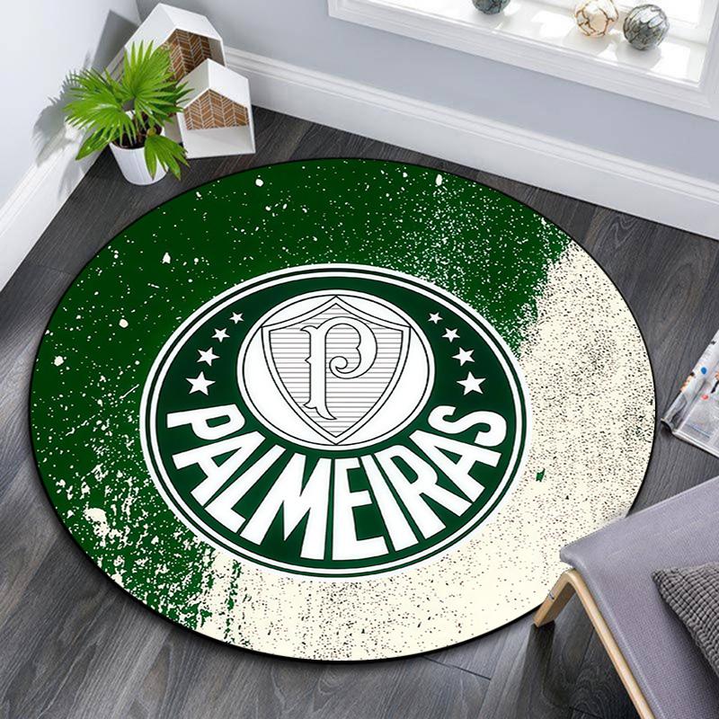 SE Palmeiras Round Area Rug,Carpet Rug for Living Room Bedroom Sofa Playroom Decor,Non-slip Floor Mat