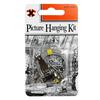 X Набор для подвешивания картин Никелированный 4 крючка / 3 м проволоки Блистерная упаковка