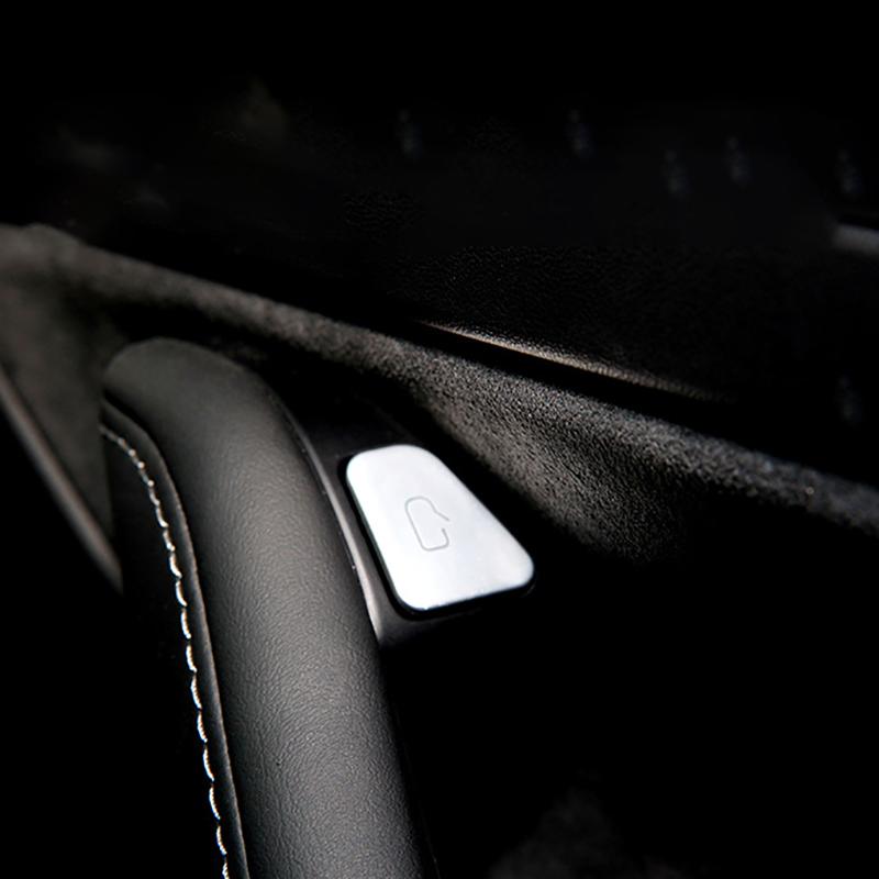 Кнопка переключателя стеклоподъемника автомобиля, наклейка для открытия двери, отделка для Tesla Model 3 2017-2024, аксессуары для украшения интерьера