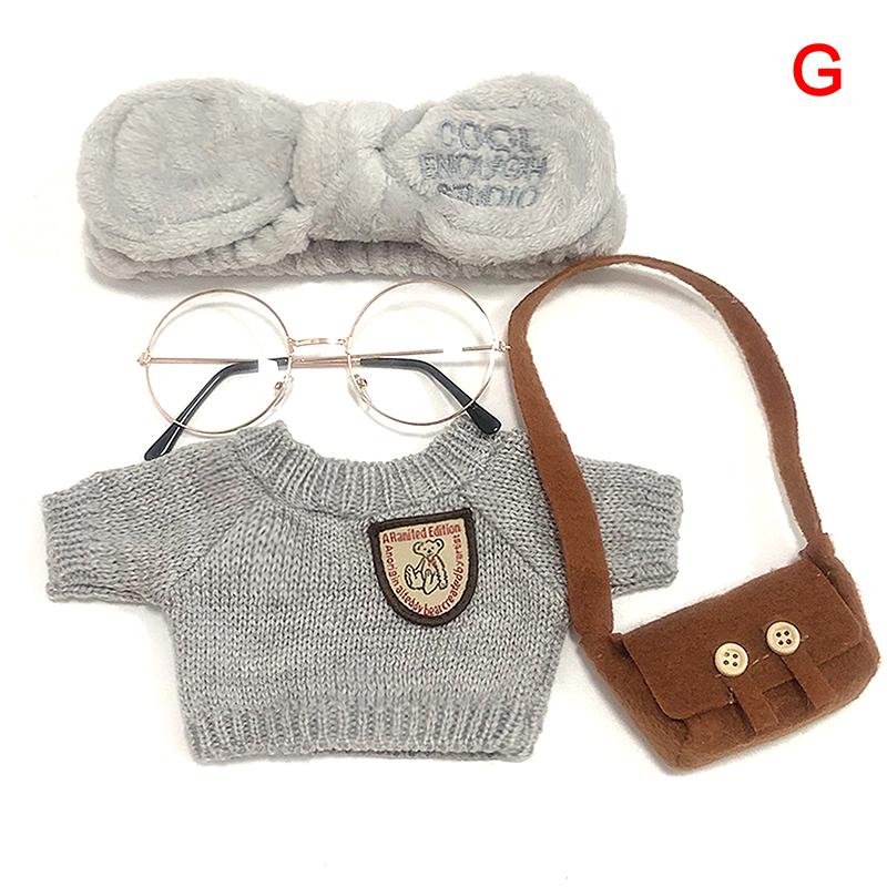 Комплект одежды для кукол 30 см, одежда для уток, плюшевая кукла, повязка на голову, сумка, очки, наряд