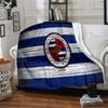 Greek Reading Symbol Flannel Blanket, Soft Polyester, Modern Design, All-Season for Camping, Travel, Gifts for holidays or birthdays
