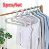 5 шт./лот, бытовые вешалки без следов, простые пластиковые вешалки для сушки, нескользящие, вешалка для сухой и влажной одежды