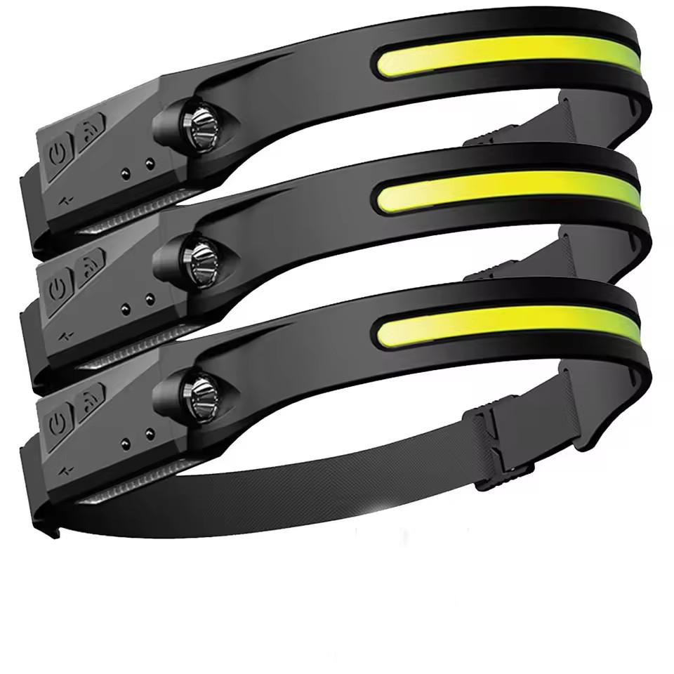 1~20 шт. Налобный фонарь USB Перезаряжаемый Светодиодный Сенсорный Фонарик XPE+COB Фонарь Кемпинг Водонепроницаемый Налобный фонарь для Рыбалки Фонарь