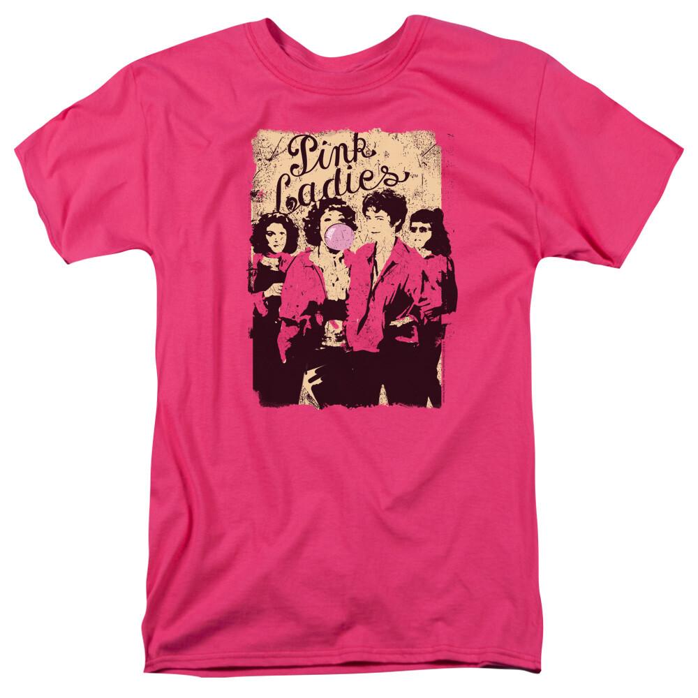 Grease Pink Ladies T Shirt Licensed Musical Romance Movie Retro Tee New Hot Pink