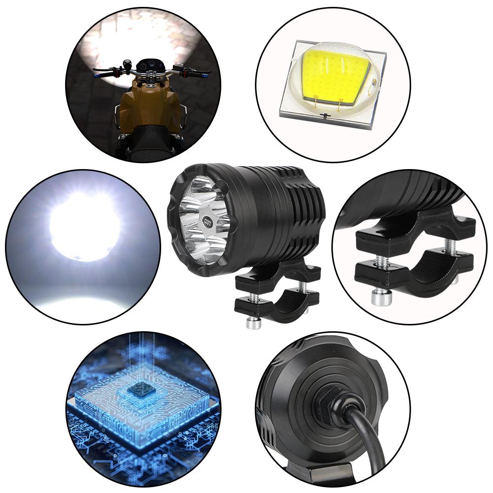 Сборка фары дальнего света мотоцикла вспомогательные противотуманные фары 12 В для BMW Honda Kawasaki Cafe Racer светодиодные фары прожекторы