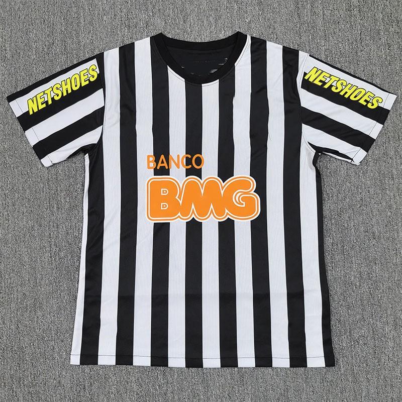 Винтажная мужская футболка Santos 2012-2013 с коротким рукавом, бамбуковое волокно, высокопроизводительная футбольная футболка