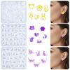 Fashionable Earring Lovely Cats Silicone Mould Set Accessory Portable for Stylish Jewelry Making Resin Casting Set