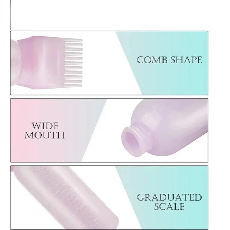 4 цвета Аппликатор для краски для волос Кисточка Бутылки для окрашивания Шампунь Бутылка для масла Расческа Аппликатор для краски для волос Инструмент для укладки волос