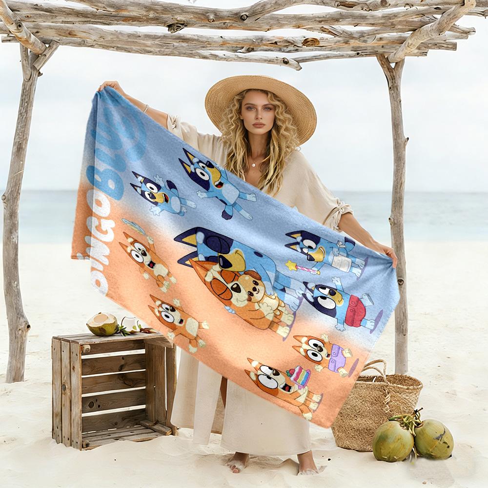 Happy Christmas Celebration Beach Towel High Absorbency & Quick-Dry Comfortable Lightweight Perfect for Traveling Yoga Camping and Swimming