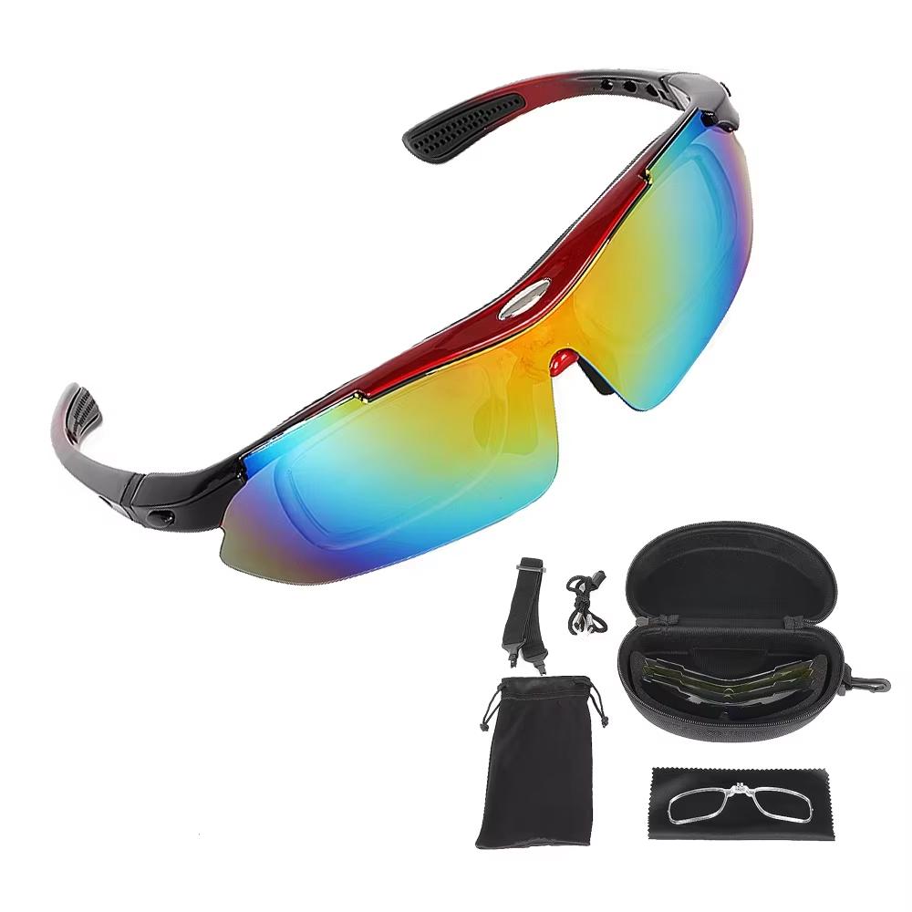 6 Lenses Tactical Polarized Eyewear Glasses Bicycle Sunglasses Mountain Interchangeable Sport Cycling Sun Glasses