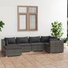 Day and Night - Day and Night Garden Furniture Set 6 Pieces and Gray Synthetic Rattan Cushions