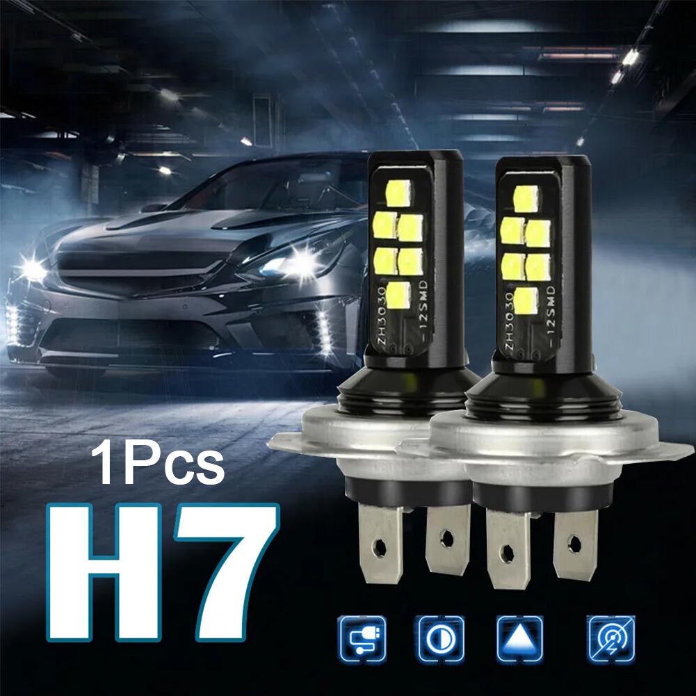 Car LED Fog Lights H3 881 880 H1 4014 30smd High Brightness Kit 6000K Headlight Car Bulb Access K1B8