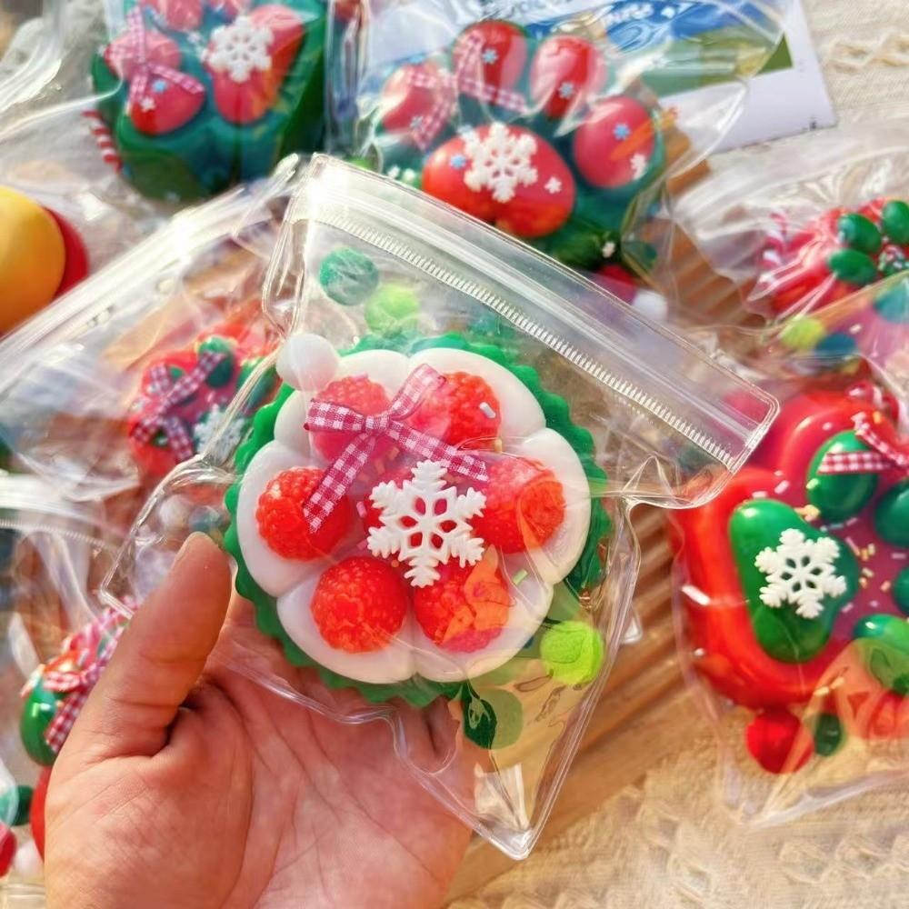 Soft TPR Christmas Squeeze Toys Silicone Squishy Toys Non-Toxic Fidget Toys Daily Use