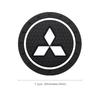 For Mitsubishi Ralliart Lancer Ex Outlander Pajero ASX EVO Car Logo Coaster Anti-skid Mats Water Cup Pads Emblem Car Accessories