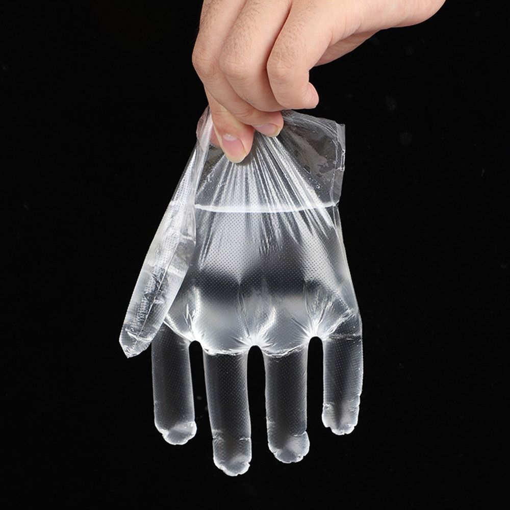 100 шт. Перчатки детские пищевые прозрачные перчатки для малышей перчатки с мультяшной росписью 3-12 лет