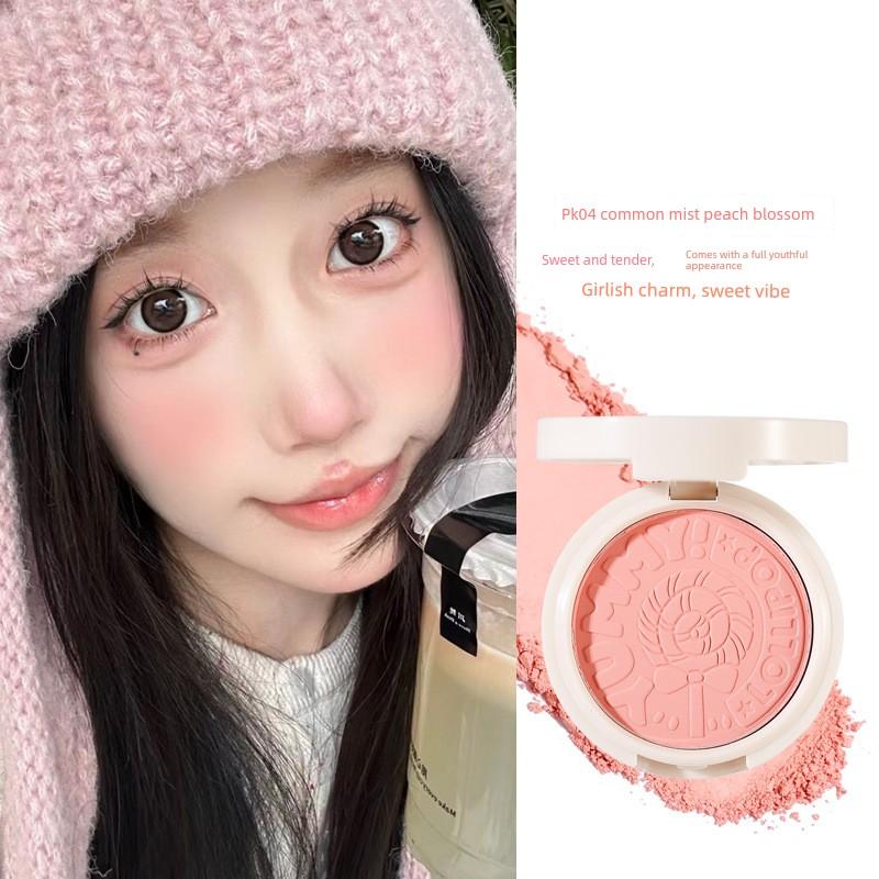 Pink Blush 2025 New Model with Natural Color, Brightens Complexion, Fine Powder Texture, Naturally Enhances Everyday Makeup, and Brightens the Skin