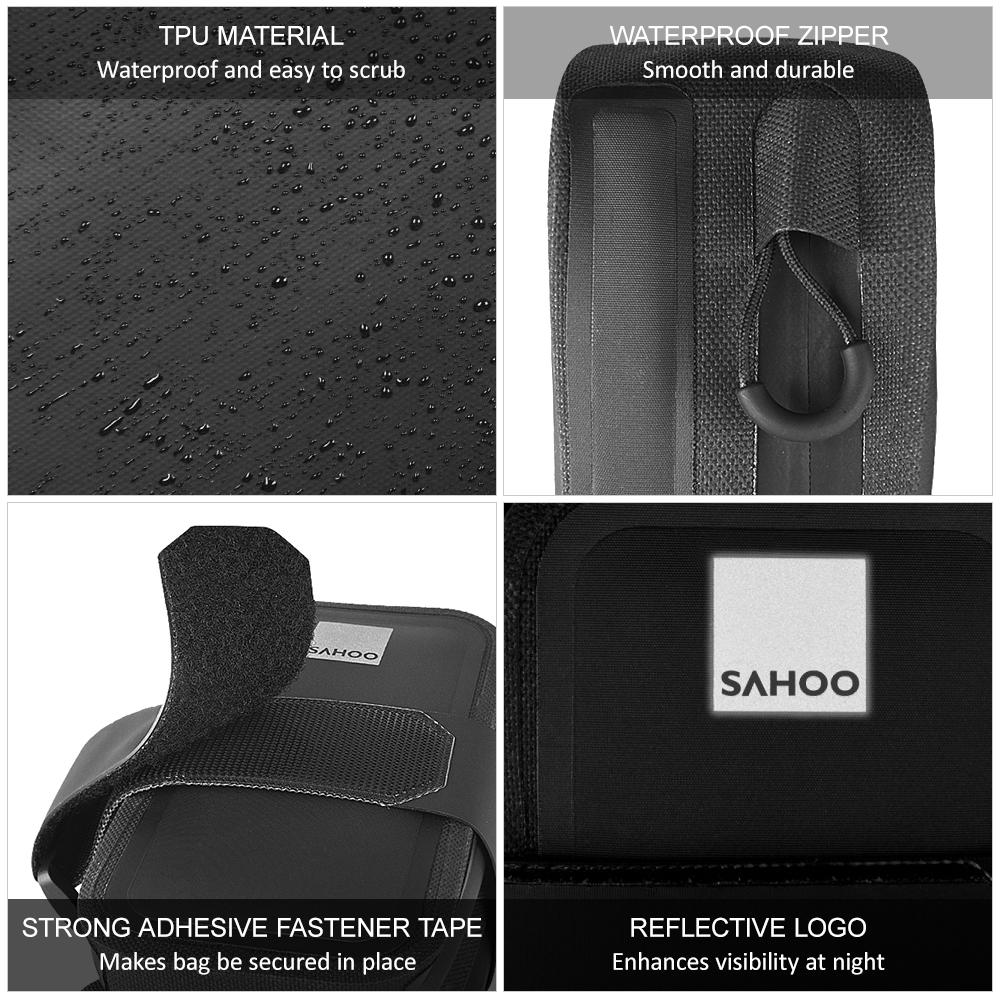 Bicycle Saddle Bag Waterproof Bag Bike Seat Bag Reflective Cycling Rear Seat Post Bag Large Capacity