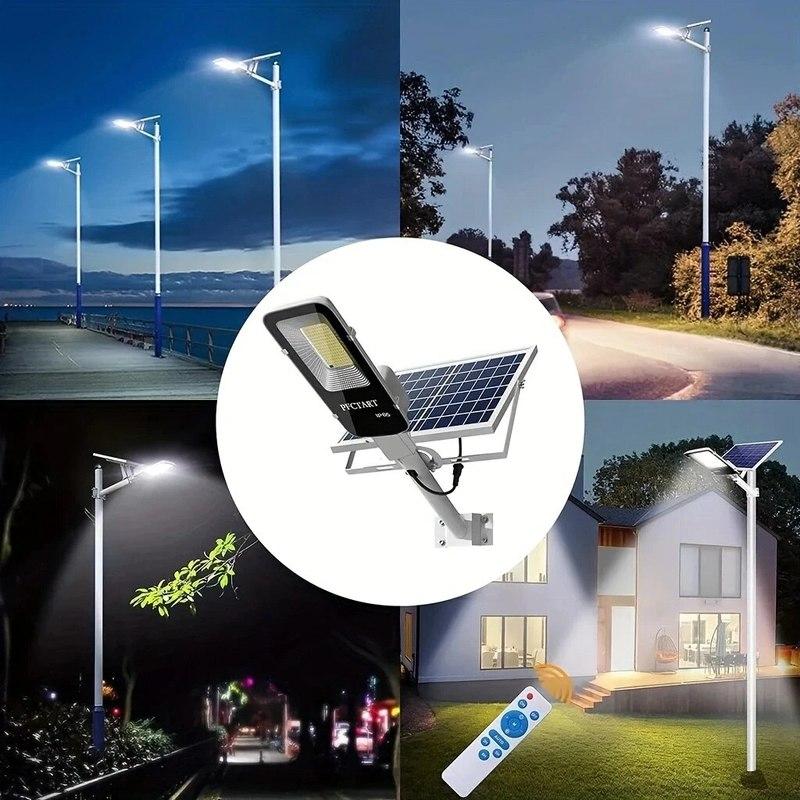 357LED мощный уличный солнечный уличный светильник 6500K IP65 водонепроницаемый 4000/3000 мАч уличный светильник для гаража сад настенный светильник
