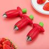 Creative Design Stem Removal Device Stainless Steel Fruit Stem Remover Strawberry Huller  Food Prep