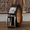 Belt Men's Retro Simple Casual Stainless Steel Buckle Genuine Cattlehide Leather Surface Youth All-Matching Jeans Belt Men's