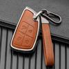 Кожаный сплав чехол для ключей для 2021-2022 Buick Envision - Металлическая полная обертка, Двусторонняя защита