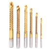 6pcs 3-8mm Drill Bit Set High Speed Steel Hole Enlarging Tools Side Cutting Drill Bit  For Wood