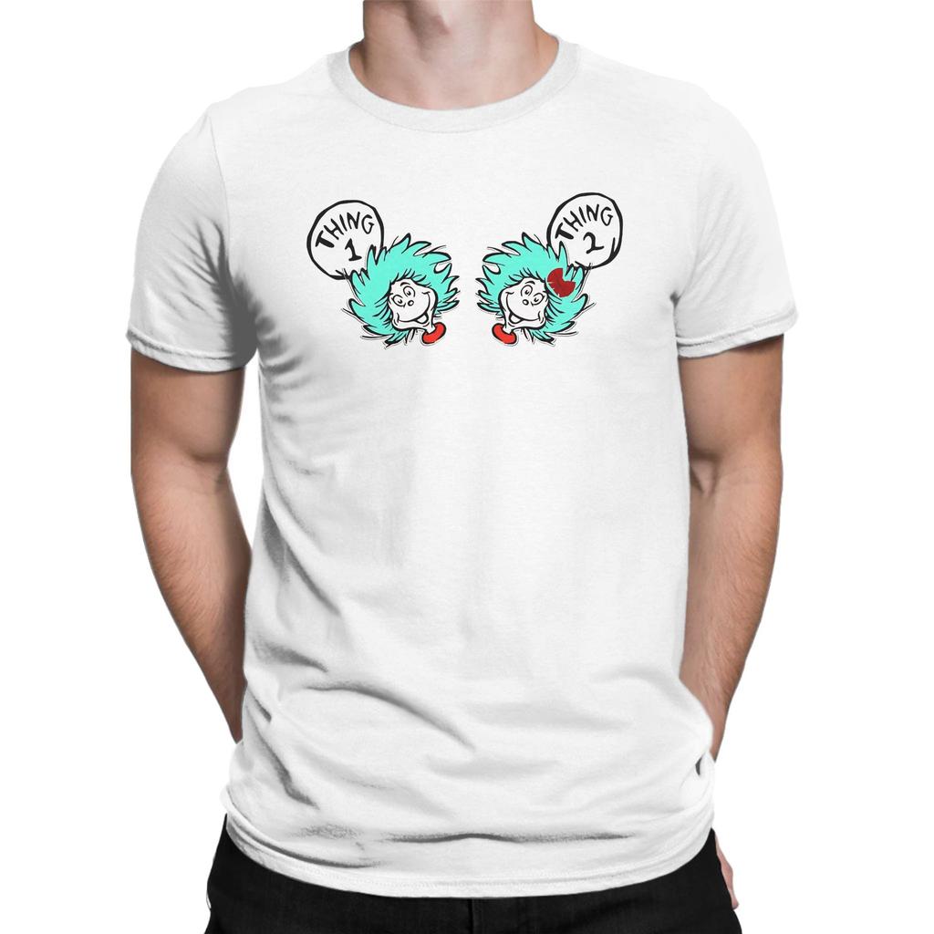 Dr Seuss Thing 1 Thing 2 Buddies reading day Tee Shirt for Unisex Women Gift Idea T Shirts  100 Cotton Clothing