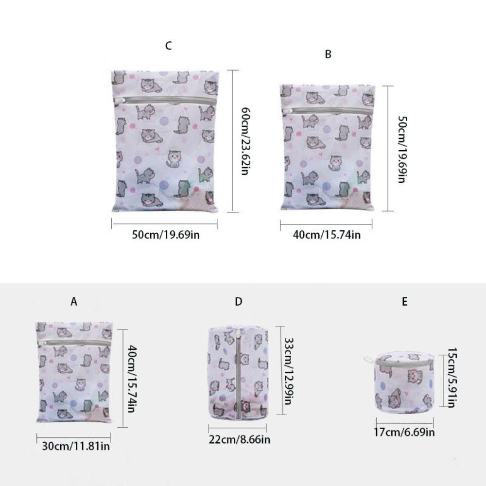 Cartoon Cat Laundry Bag Cute Lingerie Wash Bags In Machine Washing Bag Clothing Care Protection