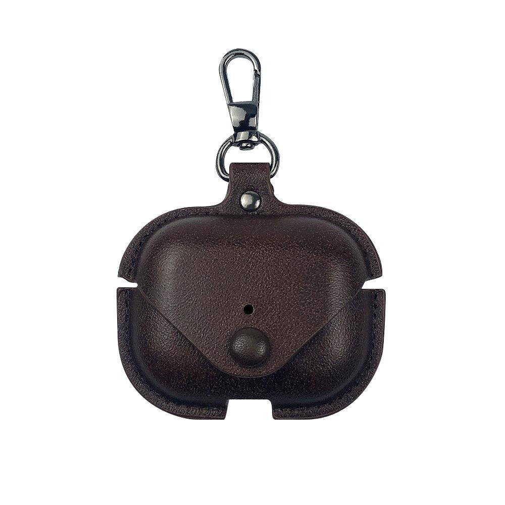 Compatible with Apple AirPods Pro Bluetooth earphone covers, 1st generation protective case with hook cowhide case, shockproof soft case