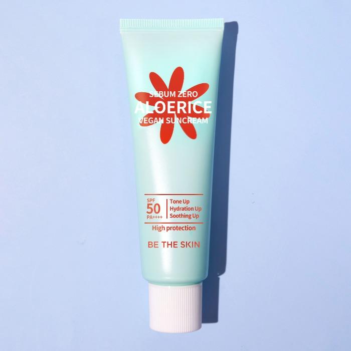 Be The Skin Sebum Zero Aloerice Веганский солнцезащитный крем SPF 50+ PA++++ 50 мл
