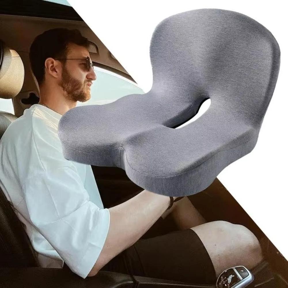Breathable Memory Foam Backrest Cushion Non-Slip Driving Comfort Cushion Truck Driver