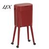 Compact Trash Bin for Home Can with Heightened Legs And Wheels, 16L Capacity Press on Lid Waterproof Waste Garbage Bin, Retro Style Container Kitchen