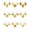 New stylish European and American fashion stainless steel jewelry set, including earrings and a titanium steel necklace, designed for women