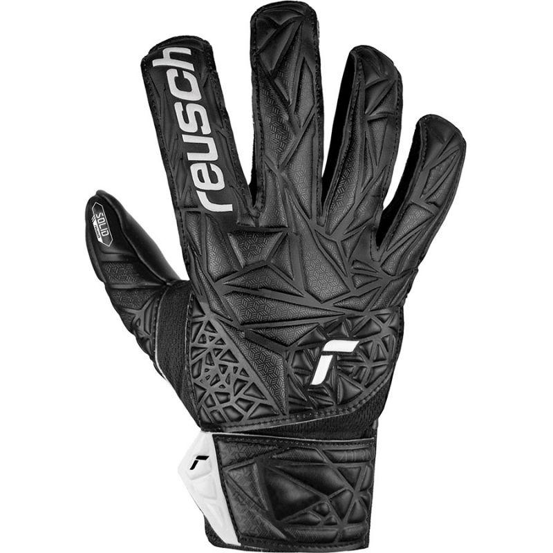 Reusch Attrakt Starter Goalkeeper Gloves Solid Finger Support Black