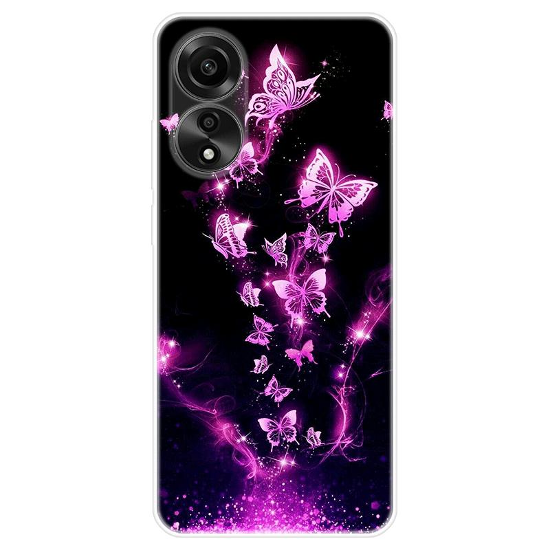 Для OPPO A58 A 58 4G чехол Мягкая силиконовая задняя крышка Мультяшный чехол для телефона Разнообразие