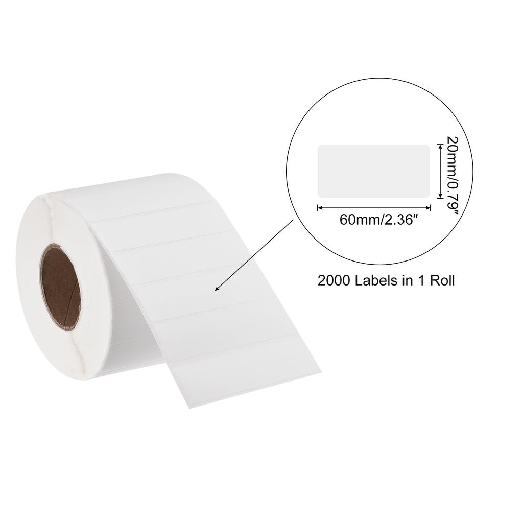 1 Roll Direct Thermal Label Shipping Stickers for Packaging Craft Projects White 250-10000 Labels Self Adhesive Thermal Labels