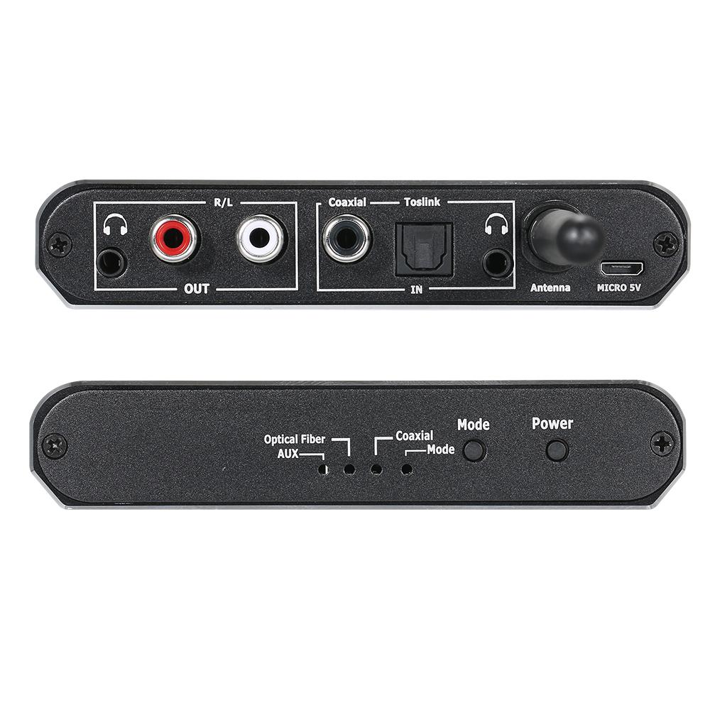 D09 BT Приемник Передатчик ЦАП Цифровое оптическое волокно Коаксиально-аналоговый аудиоконвертер Чип BT5.0