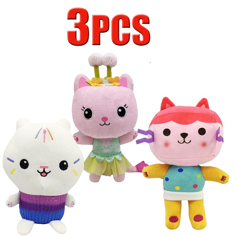 ## in Gabby Dollhouse Plush Toy Mercat Cartoon Stuffed Animals Smiling Cat Car Cat Hug Gaby Girl Dolls Kids Birthday Gifts