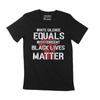 Men's T-Shirt White Silence Equals White Consent Black Lives Matter Tee