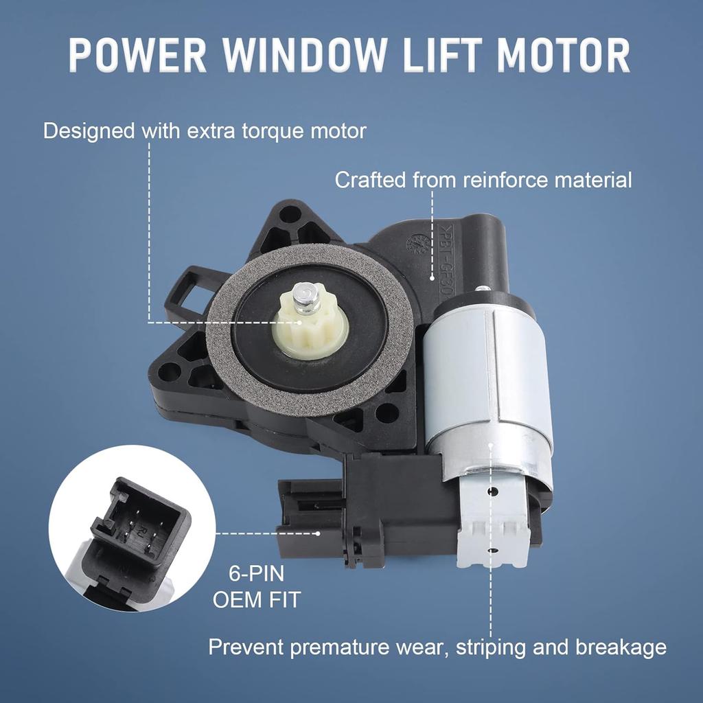 Power Window Lift Motor Compatible with Mazda 3 Mazda 5 Mazda 6 Mazda CX-7 Mazda CX-9 Mazda RX-8 Replaces# GJ6A5958XF G22C5958XC D6515958XB 742-801