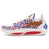 Li Ning JB3 Спортивные Удобные Амортизирующие Износостойкие Низкие Баскетбольные Кроссовки Унисекс Белый Синий Красный ABAU107-44