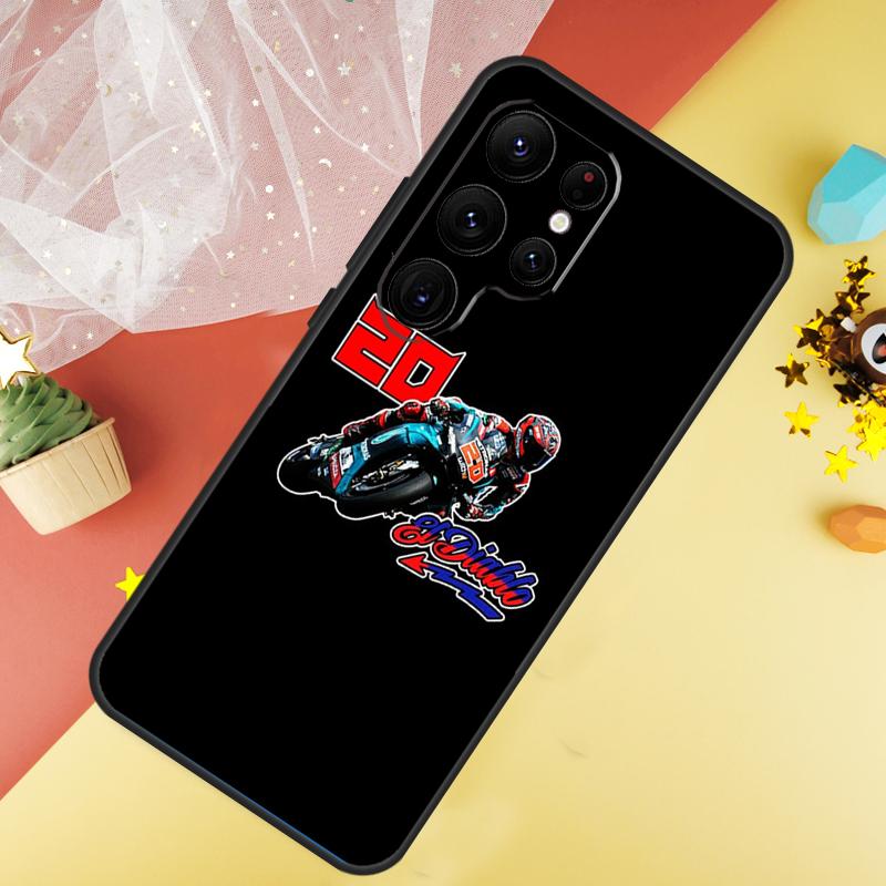 Чехол Moto Fabio Quartararo для Samsung Galaxy S24 Ultra S23 S22 Plus S21 S20 FE S8 S9 S10 Note 10 20 Ultra