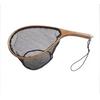NISSHIN Landing Net S Curved Pattern Rubber Mountain Stream Embankment Sea Fishing Fishing Gear Tamo Net Wooden Frame Lightweight Fishing Net Fly