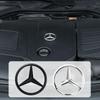C200 E200 Новый 2025 Для автомобиля Mercedes Benz Логотип двигателя Капот капота Шильдик двигателя Для Mercedes Benz W204 W205 W166 W176 W177 W253